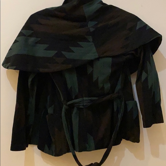 Monrow Printed Wrap Jacket Sz S